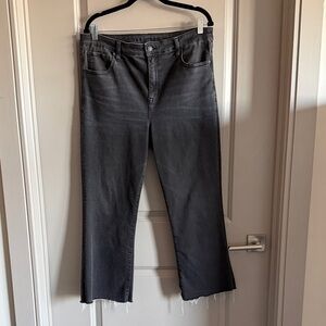 American Eagle Outfitters Dark Gray Cropped Jeans